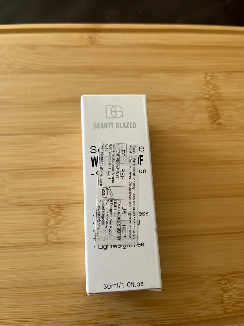Beauty Glazed White Liquid Foundation - Lightweight Natural Finish